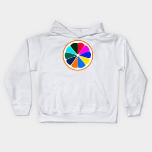 Orange - a really colorful fruit Kids Hoodie